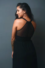 Cargar imagen en el visor de la galería, Vestido largo tórax. Color: Negro