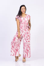 Cargar imagen en el visor de la galería, Enterizo con fajón. Color: rosado estampado