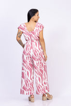 Cargar imagen en el visor de la galería, Enterizo con fajón. Color: rosado estampado