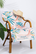 Cargar imagen en el visor de la galería, Paño monsteras rosado