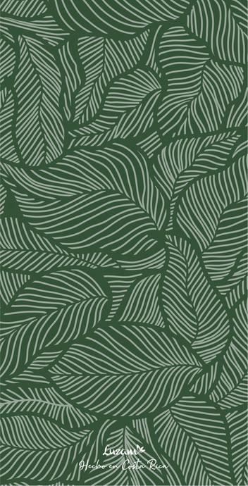Paño hojas verde