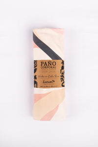 Paño hojas rosado